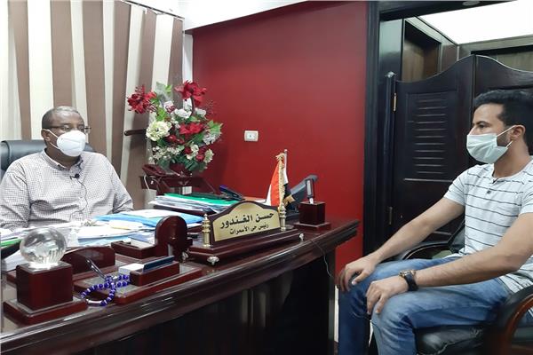 المهندس حسن الغندور مع  محرر بوابة أخبار اليوم 
