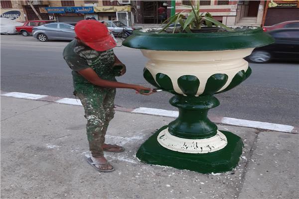  حملات للنظافة والتجميل بميادين وشوارع مدينة أسيوط 