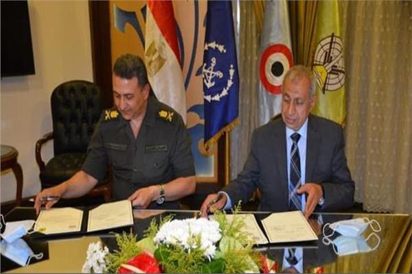 القوات المسلحة توقع بروتوكول تعاون مع الأكاديمية العربية للعلوم والتكنولوجيا 