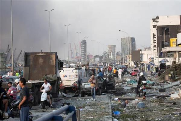 انفجار بيروت -- صورة من رويترز
