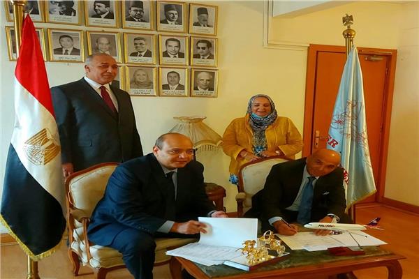 خلال توقيع اتفاقية تعاون مشترك بين مصر للسياحة وآيركايرو 