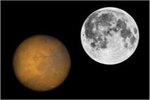 ظاهرة احتجاب المريخ خلف القمر  