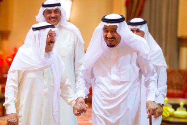  أمير الكويت الراحل الشيخ صباح الأحمد الجابر والملك سلمان