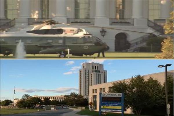 استعدادات نقل ترامب للمركز الطبي العسكري