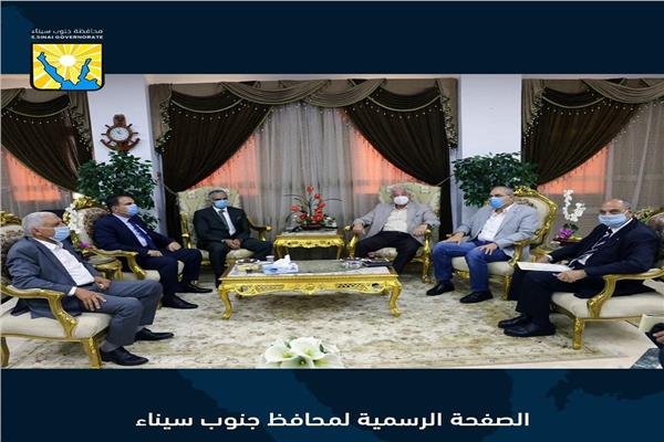 محافظ جنوب سيناء يستقبل رئيس جامعة الملك سلمان الدولية