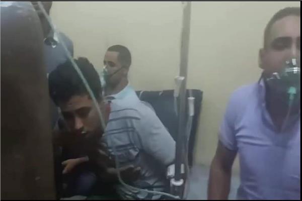 40 مصابًا في تسريب غاز كلور بنجع حمادي 