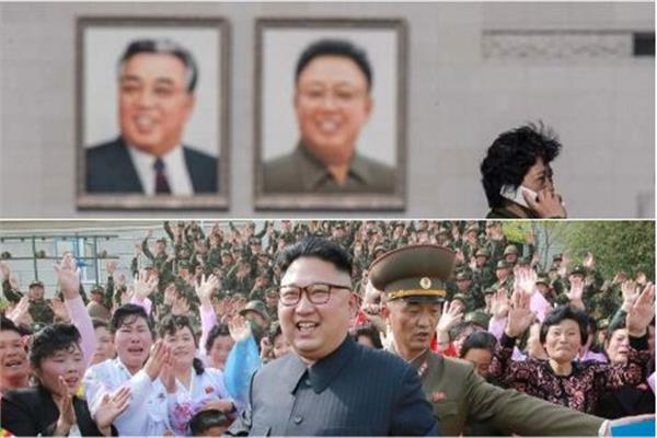 صورتان لزعماء كوريا الشمالية
