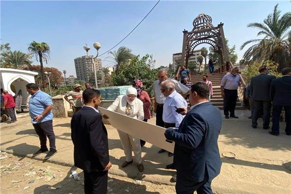 المهندسة جيهان عبد المنعم نائب محافظ القاهرة  تتفقد المنطقة الجنوبية 