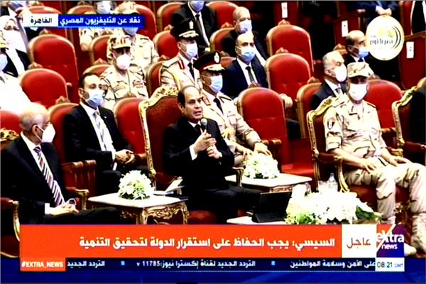 ‏الرئيس السيسي: مصر لا يمكن القضاء عليها بحرب من الخارج