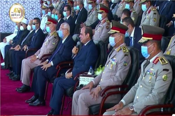  كلمة الرئيس السيسي في حفل تخريج دفعات جديدة من «الكليات العسكرية»