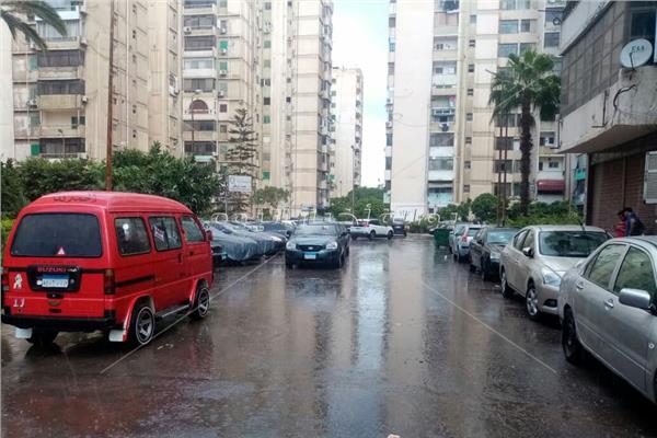 أمطار على سواحل الإسكندرية