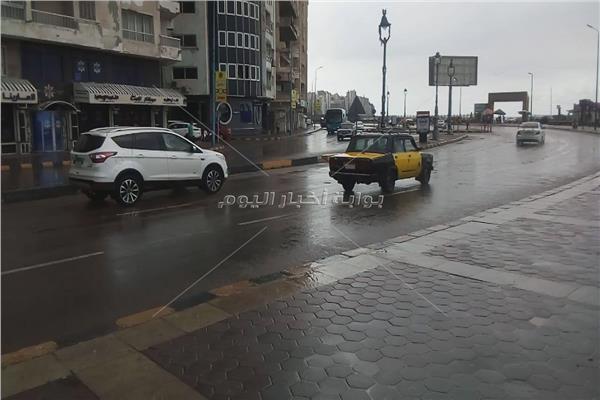 أمطار متوسطة على الإسكندرية