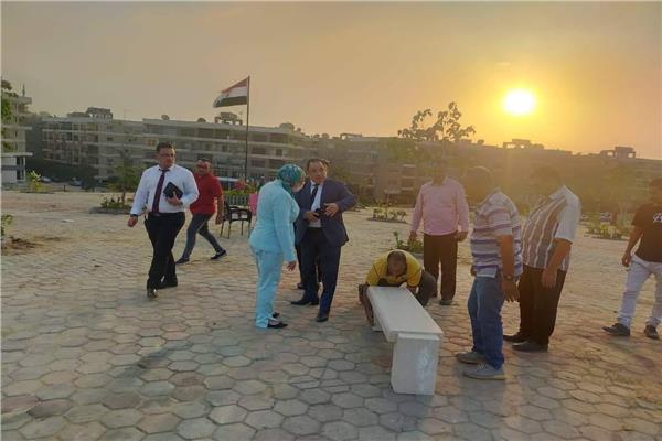 نائب محافظ القاهرة تفقد أعمال تطوير حديقة نيركو بالمعادي