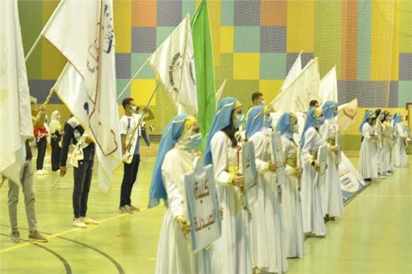 حفل افتتاح اليوم الرياضي بجامعة المنيا