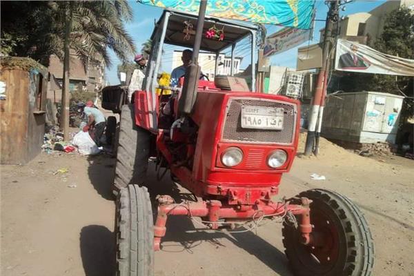 أعمال تسوية شوارع قرية شبرا بخوم
