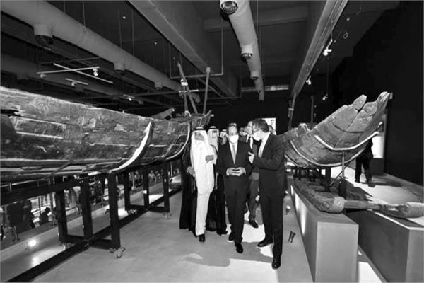 الرئيس السيسى خلال افتتاحه لمتحف شرم الشيخ
