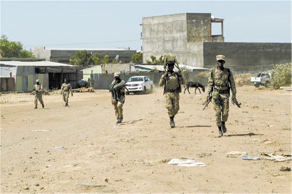 عسكريون تابعون للقوات الاتحادية التي تقاتل ضد قوات إقليم تيجراي