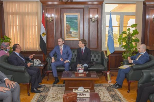 محافظ الإسكندرية يلتقي بسفير بيلاروسيا لدى مصر لبحث  سبل توطيد العلاقات والتعاون بين الجانبين