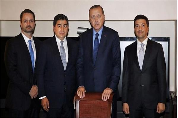 رجب طيب أردوغان مع أفراد عائلة كينجستون