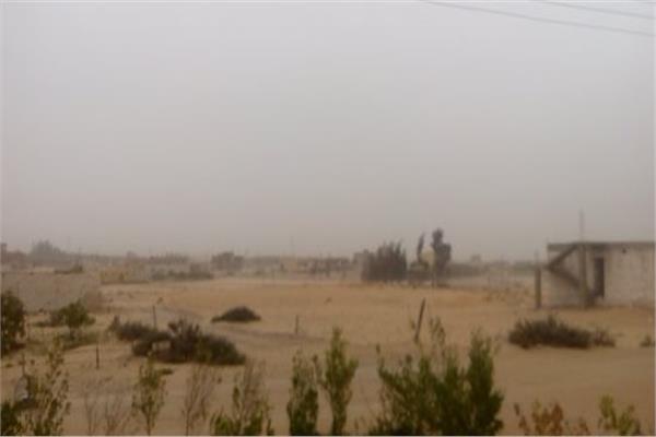 رياح باردة علي مناطق شمال سيناء 