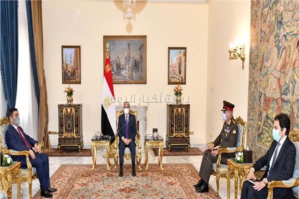 الرئيس السيسي يستقبل وزير الدفاع العراقي