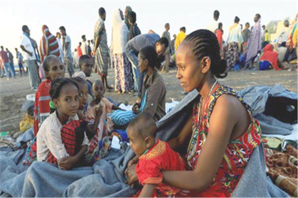 عشرات الآلاف من الإثيوبيين الفارين من الحرب فى تيجراى