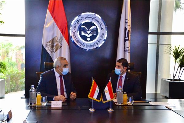 سفير العراق في القاهرة يبحث مع رئيس هيئة الاستثمار المصري سبل التعاون المشترك