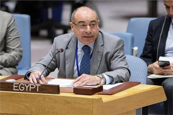 السفير محمد إدريس مندوب مصر الدائم لدى الأمم المتحدة في نيويورك 