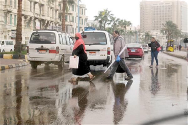  أمطار غزيرة شهدتها الإسكندرية 