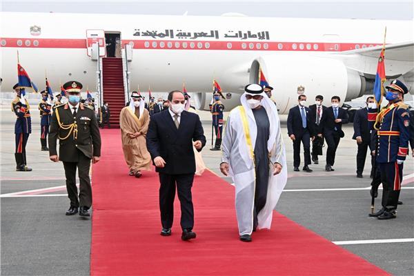 الرئيس السيسي يستقبل ولي عهد أبو ظبي