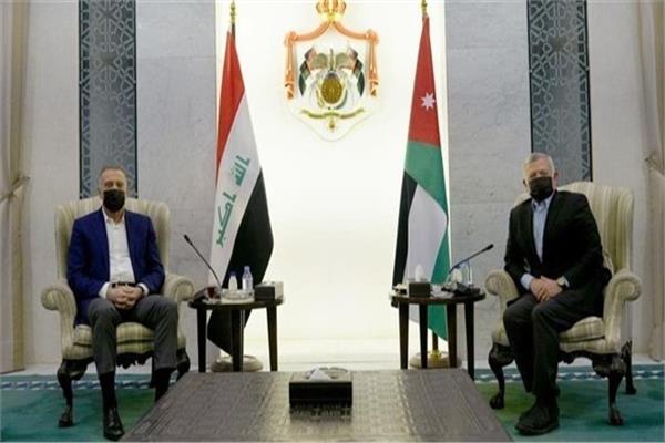 العاهل الأردني يستقبل رئيس الوزراء العراقي