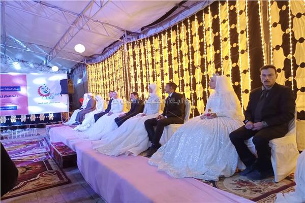 صناع الخير تنظم زفاف جماعي ل 24 عريس وعروسة من ذوى الإعاقة بسوهاج 