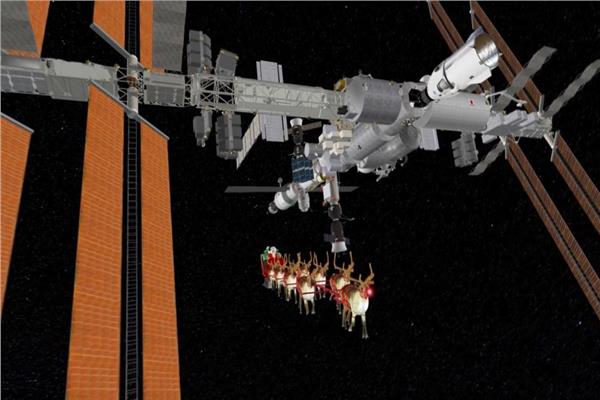 بابا نويل في رحلة كونية إلى محطة الفضاء الدولية