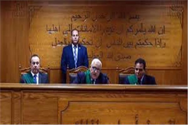 هيئة المحكمة برئاسة المستشار محمد السعيد الشربيني
