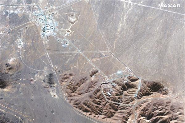 صورة بالأقمار الصناعية تظهر محطة فوردو الايرانية التى لا تصلها الصواريخ المعادية