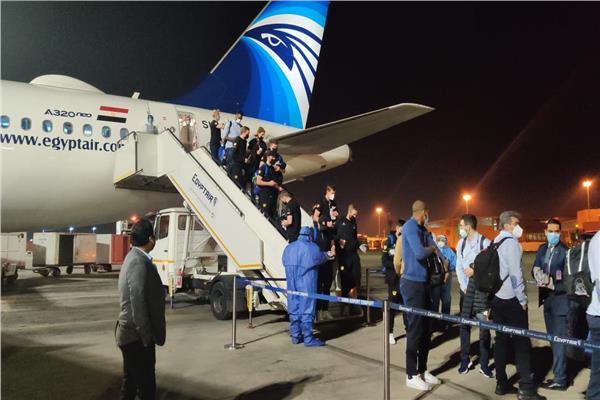 استقبال مصر للطيران لمنتخبي أيسلندا والبرتغال