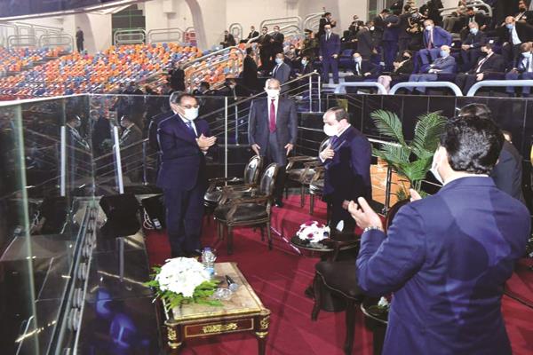 الرئيس السيسى خلال حفل افتتاح مونديال اليد