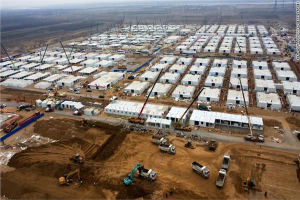 الصين تبنى معسكر جديد لمرضى كورونا