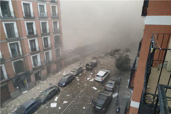 انفجار وسط العاصمة الإسبانية مدريد