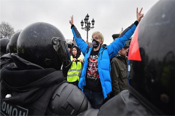 مظاهرة لأنصار "نافالني" في روسيا