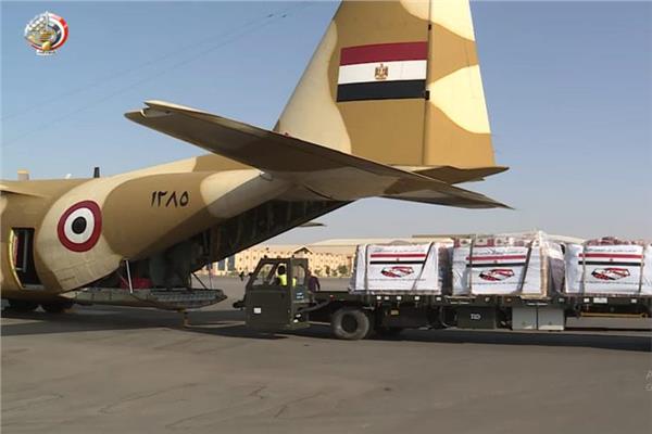 طائرة مساعدات مصرية - صورة أرشيفية