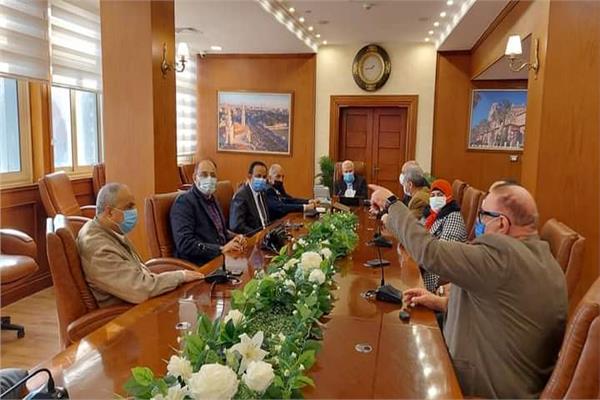 محافظ بورسعيد يستقبل  الاتحاد المصرى للووشو كونغ فو 