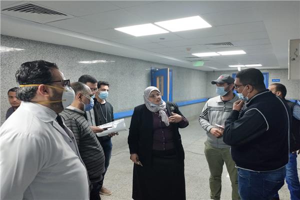 نائبة المنوفية  تتفقد مبني الطوارىء  بمستشفي شبين الكوم التعليمى