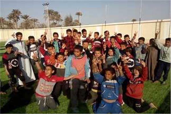 احتفل شباب وأطفال بقرية كفر المغربي
