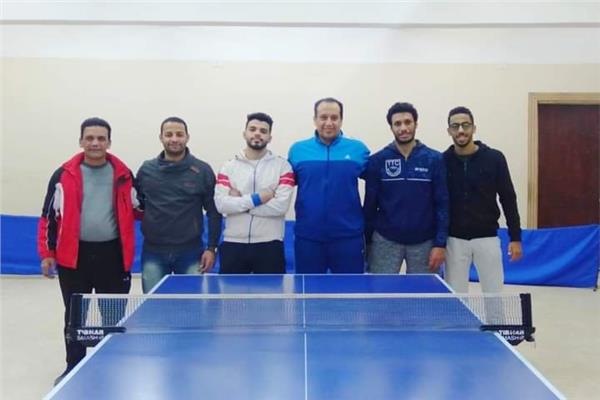 نادي المنيا يستضيف فريق عمل لتنس الطاولة 