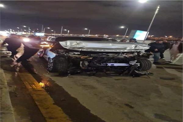 حادث سير سيارة عمر أديب