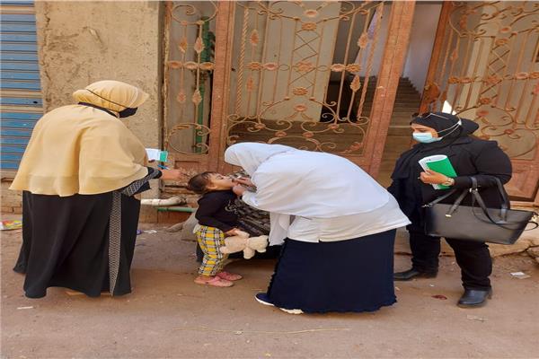 إنطلاق الحملة القومية للتطعيم ضد مرض شلل الأطفال بالغربية 