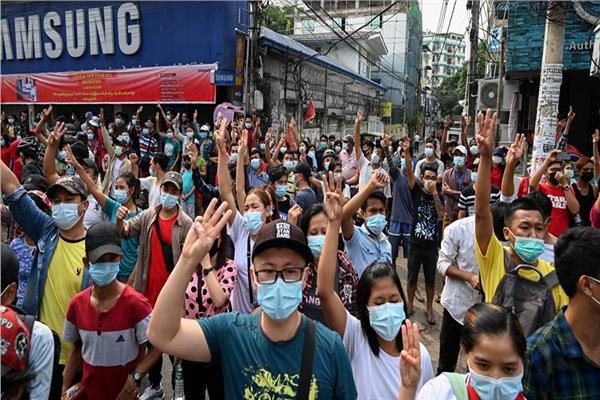 المظاهرات في ميانمار 