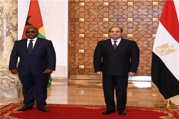 الرئيس عبد الفتاح السيسي والرئيس عمر سيسوكو إمبالو رئيس غينيا بيساو