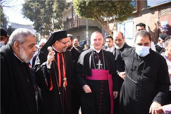 اليوم الثالث من زيارة السفير الباباوي بمصر لإيبارشية أبو قرقاص